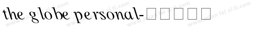 the globe personal字体转换